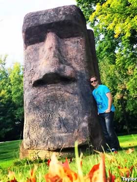 Easter Island head.
