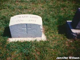 Ed Gein gravestone.