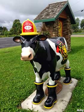 Firefighter cow.