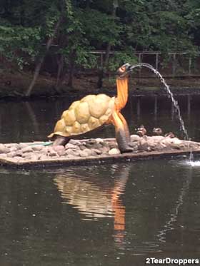 Turtle fountain.