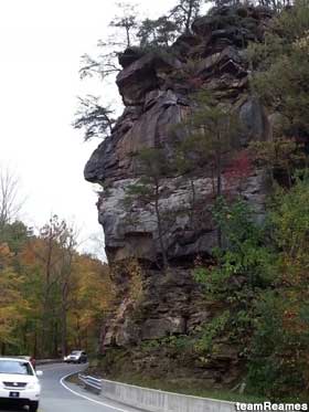 Indian Head Rock.