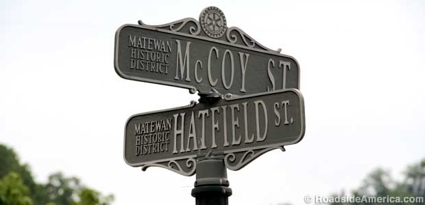 At the cranky crossroads: McCoy St. and Hatfield St.