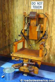 Old Sparkie the electric chair.