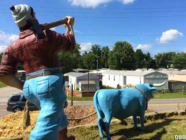 Bunyan and Babe the Blue Ox.
