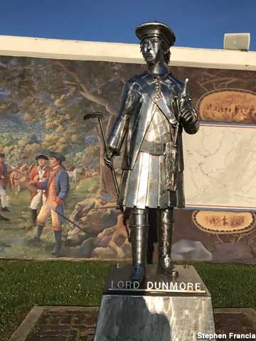 Statue of Lord Dunmore.