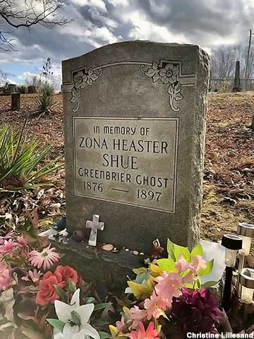 Grave of the Greenbrier Ghost.