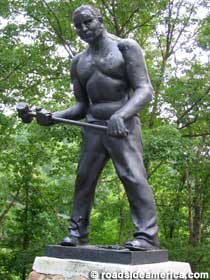 John Henry statue.