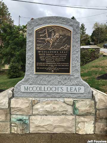 McColloch's Leap Monument.