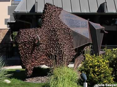 Buffalo Sculpture.