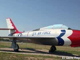 F-84F fighter jet.