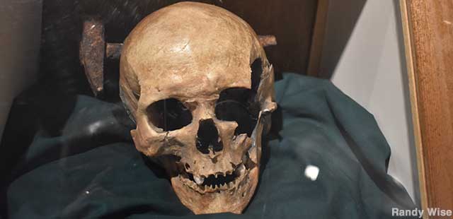 The first historical artifact in Wyoming: Harvey Morgan's impaled head.