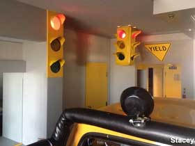 Traffic signals in your room.