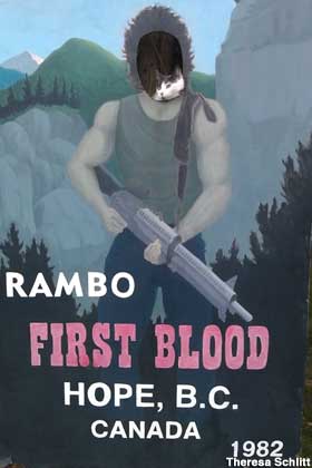 Rambo photo op.