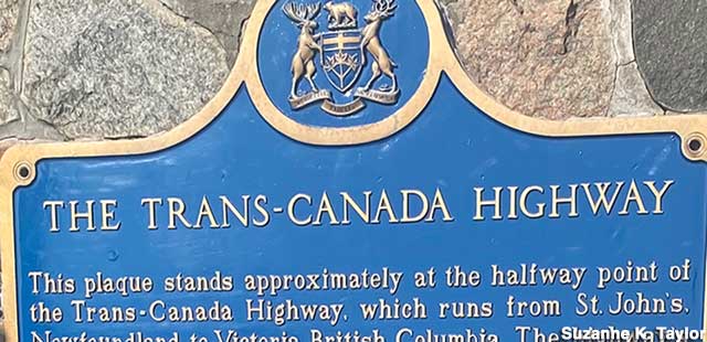 Halfway Point of the Trans-Canada Highway.