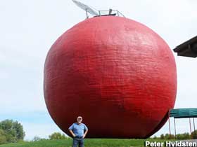 Giant apple.