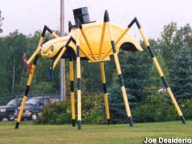 VW spider sculpture.