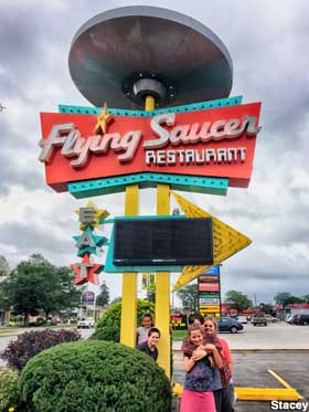 Flying Saucer Restaurant.