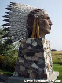 Indian Head statue.