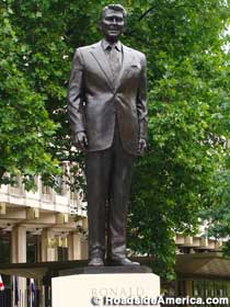 Ronald Reagan statue in London.