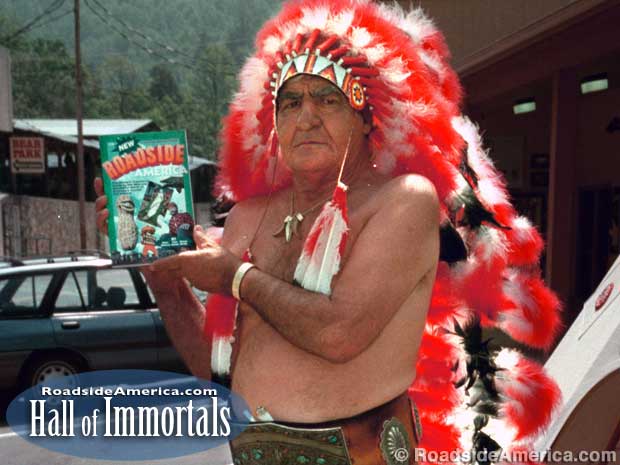 Chief Henry and the New Roadside America book.