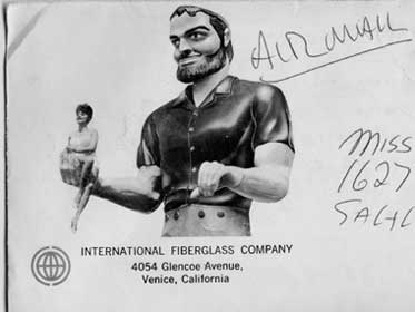 Business envelope, 1965, International Fiberglass Company.