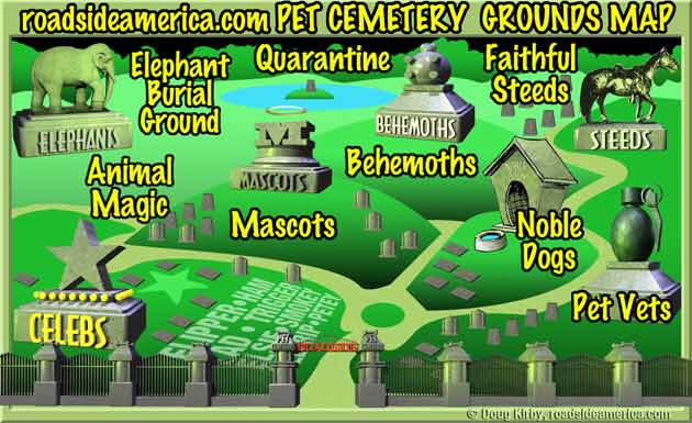 Pet Cemetery Grounds Map.