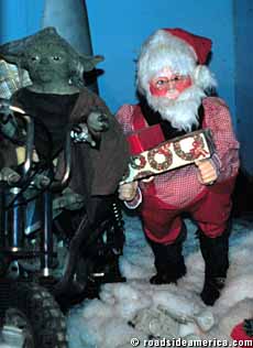 Yoda and Santa.