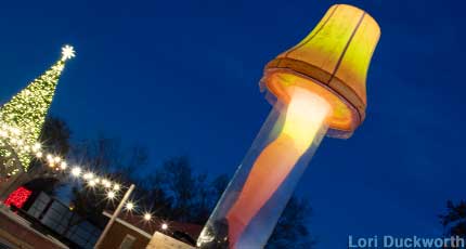 Giant Lady Leg Lamp